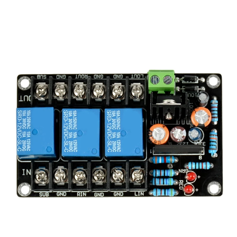 UPC1237 2.1 300W Speaker Protection Board Delay 3 Channels AC 12-15V DC Protection Board For Class A B Amplifier DIY