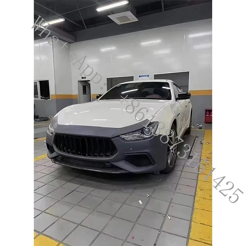 

Suitable Runde PP Material Auto Parts 2014-2020 Upgrade 2021 Trofeo Style Body Kit Front Bumper Rear