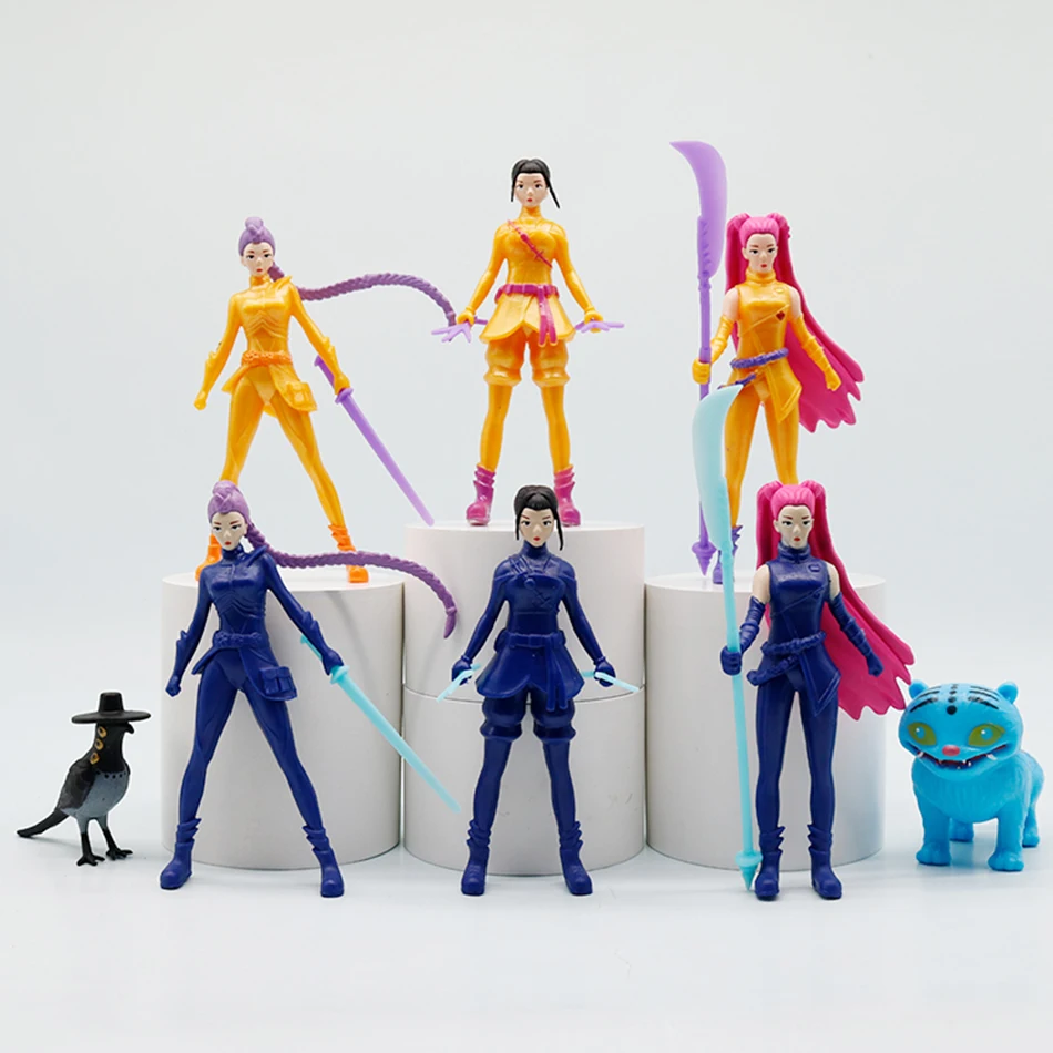 Figurines de dessin animé Kpop Demon Hunters, jouets mignons en PVC, modèle d'action, poupées, cadeau pour enfants, 2025