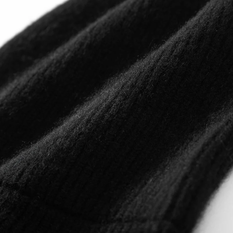 MERRILAMB Hochwertige Strickmütze aus 100 % Kaschmir für Damen und Herren, lässige Beanie-Mütze, Wintermütze, weich, warm, Kaschmir-Kappen, Unisex – Detail 28