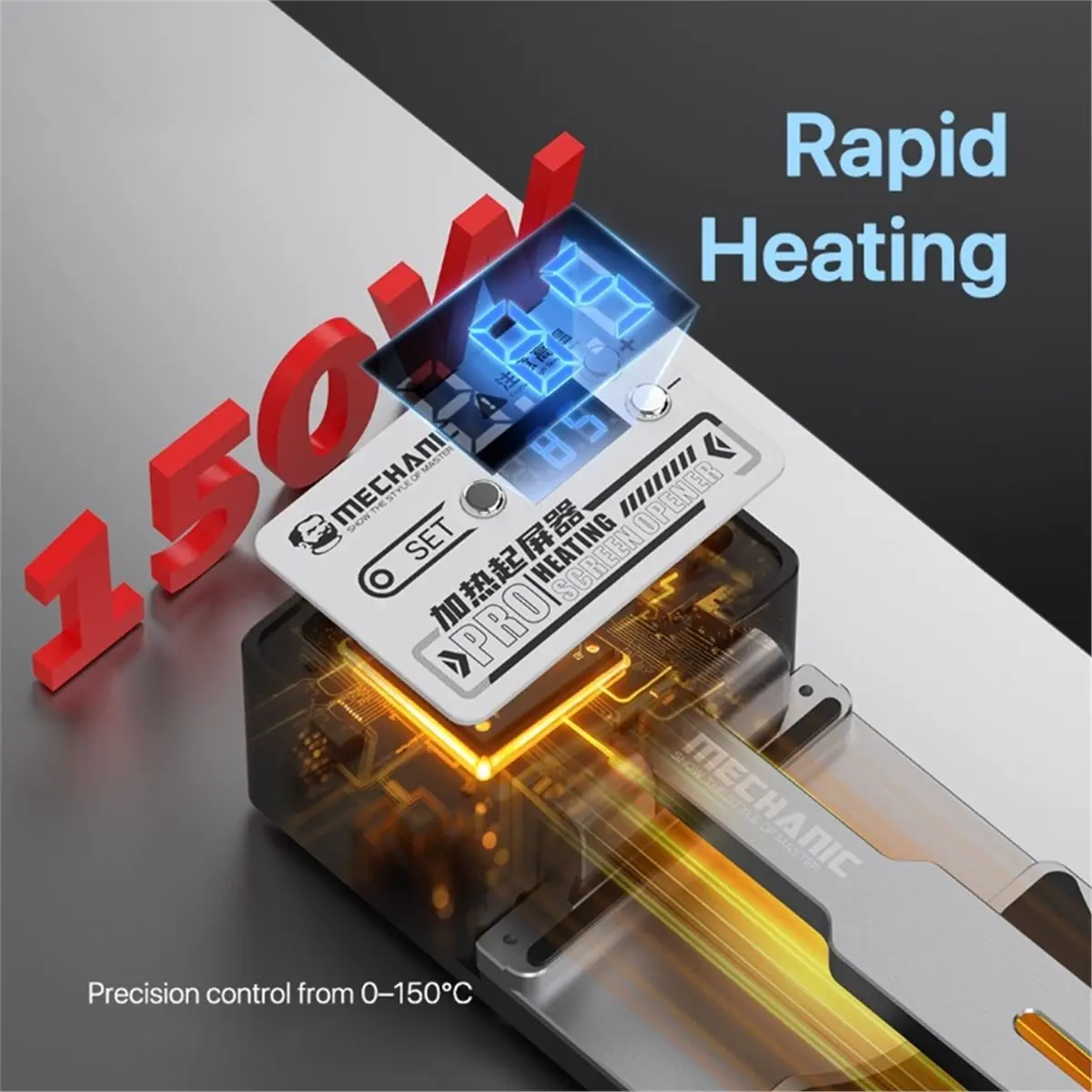 PRO Universal Heating LCD Screen Separator Clamp EU Plug Heating Screen Separator Metal