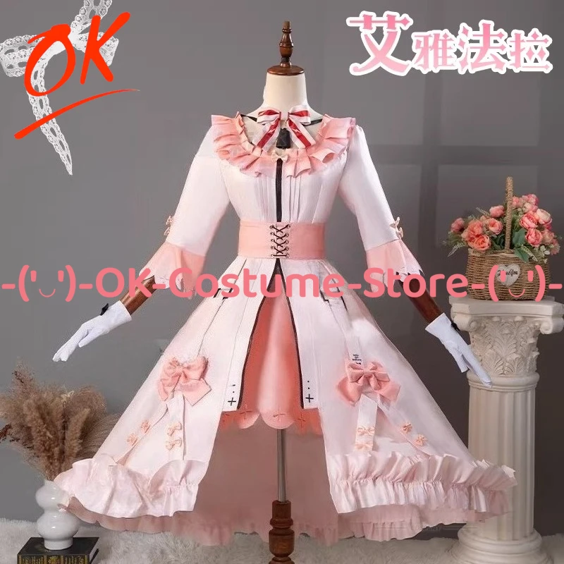 

Arknights Eyjafjalla Cosplay Costume Ambience Synesthesia Dreamland Dress Anime Game Elegant Gown Halloween Carnival Party Suit