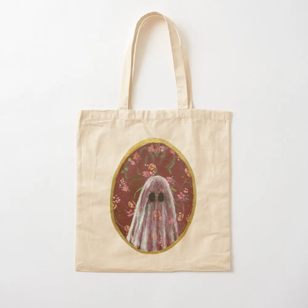 

Acrylic Ghost Portrait (maroon) Tote Bag tote bag women Custom bag