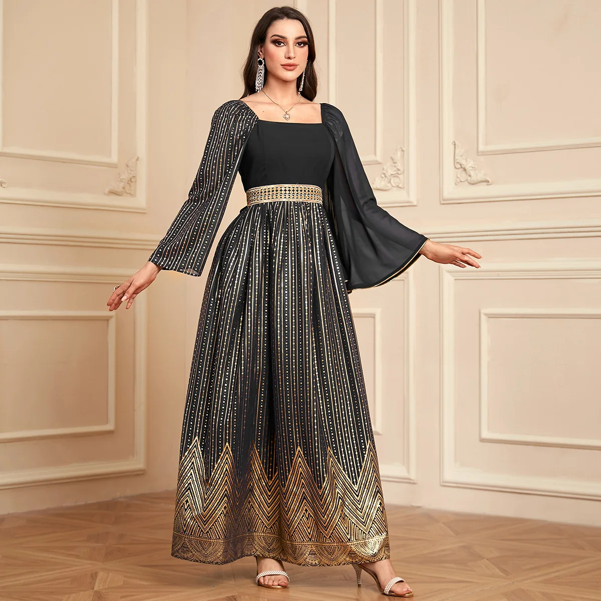 Abayas pour femmes dubaï luxe 2025 Robe de mode musulmane africaine Caftan Marocain robes de soirée Boubou Robe Djellaba Femme