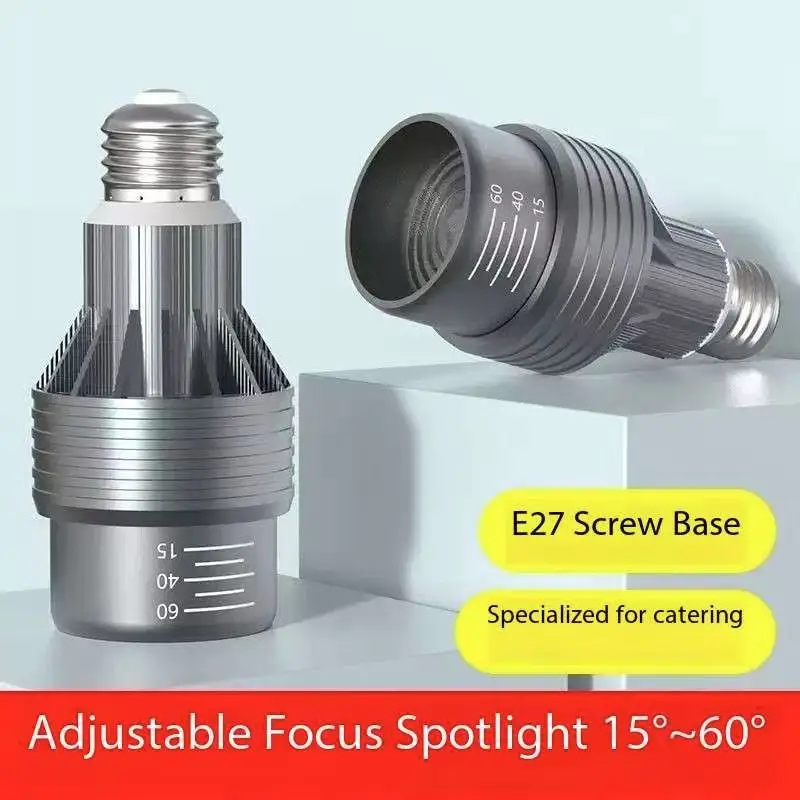 

Лампа E27 с регулируемым фокусом PAR20 Ресторан, гостиница, торговый центр, магазин горячих горшков Специальный прожектор COB Светодиодный прожектор AC110V-220V