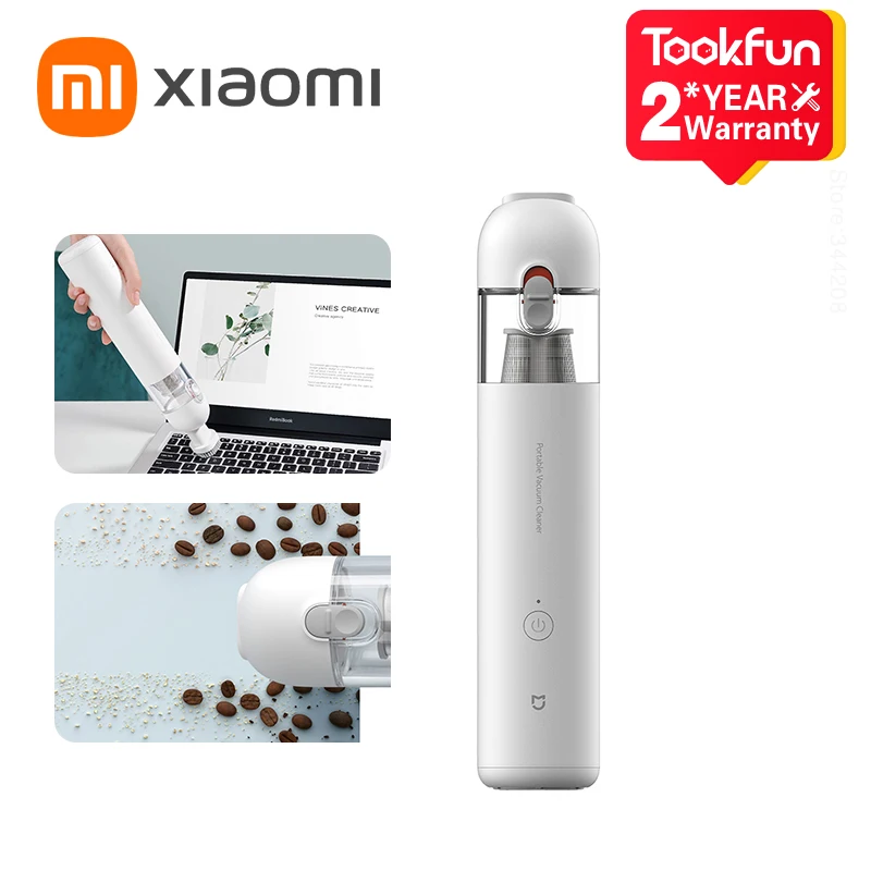 Original XIAOMI MIJIA Portable Handheld Vacuum Cleaner For Home Car Mini Wireless Dust Catcher Collector 13000PA Cyclone Suction