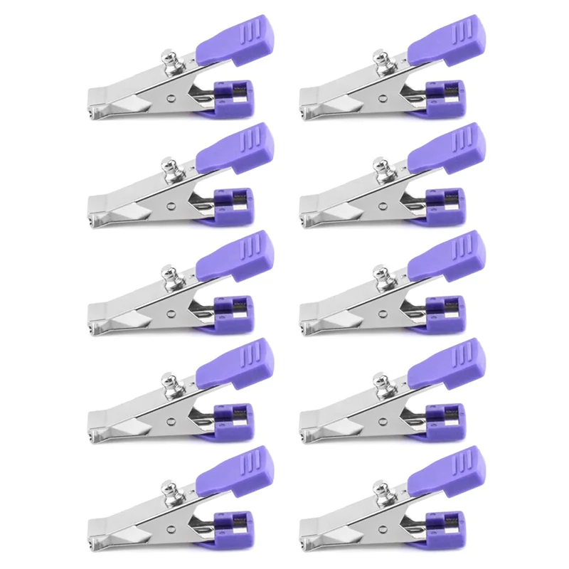 【Flash Sale】 Veterinär-Elektrodenklammer, 10er-Pack universelle, präzise EKG/EKG-LED-Klemmadapter, Multifunktions-Klemmadapter