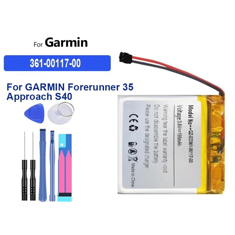 361-00117-00(401920) Battery For GARMIN Forerunner 35 Approach S40 Vivoactive 4S Smart Watch