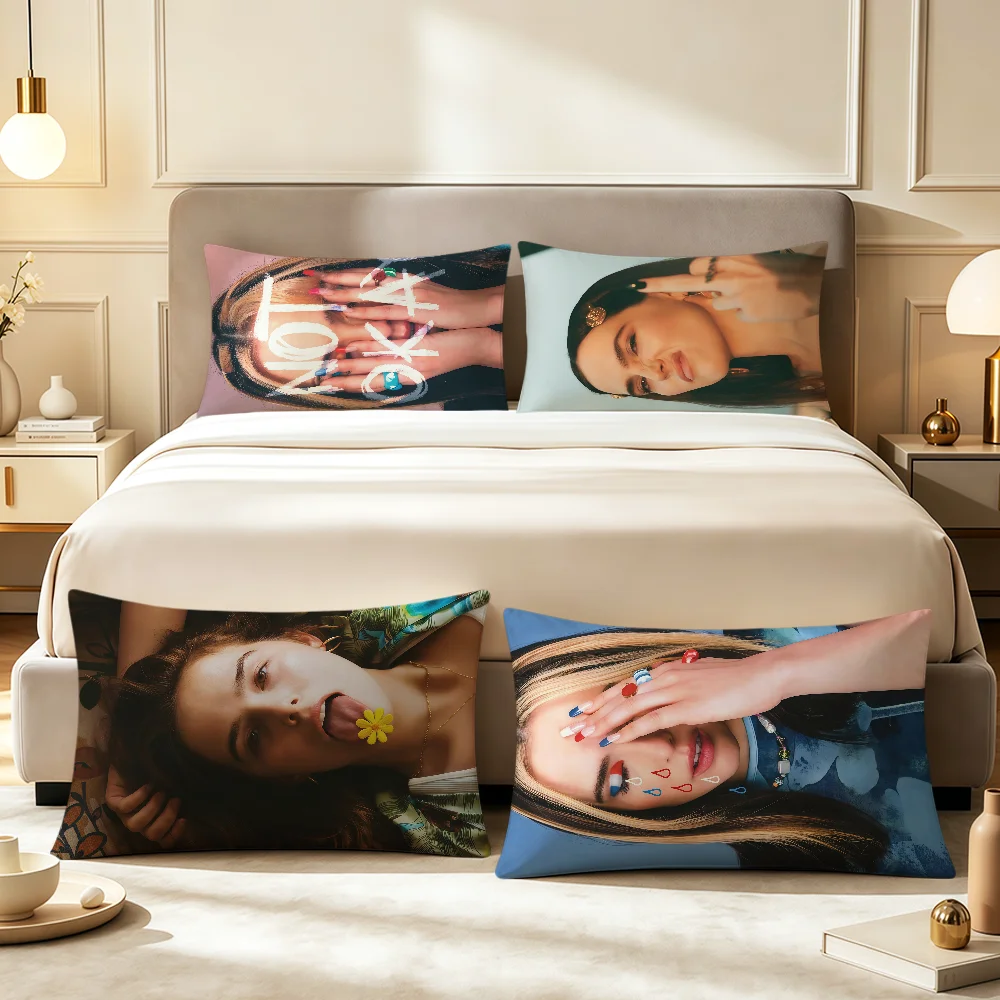 Fotografia 6: Capa de Almofada Retangular Macia Z-Zoey Deutch para Sofá, Decoração de Sala de Estar, Dormitório, Cabeceira, Presente