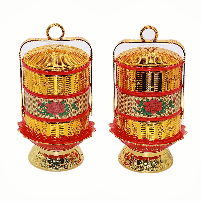 

Buddha ornament golden basket New Year's goods Chaoshan Minshen basket