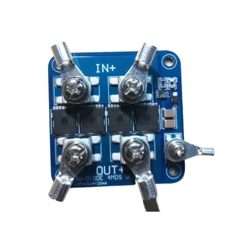 100A Ideal Diode Module, Dual Battery Anti-Skip & Mutual Charging Board with 4 MOSFET, Low 0.375mR Resistance