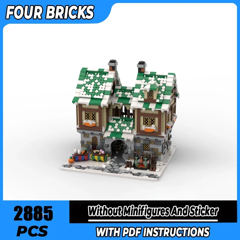 

Строительные блоки Moc, мастерская плотников и алхимиков, технология, модульная модель кирпича, подарки, рождественские игрушки, наборы «сделай сам», сборка