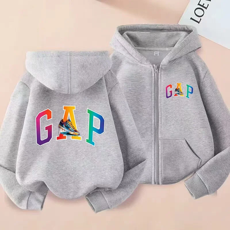 Neuer Kinder-Sport-Sweatshirt im Loose-Fit-Stil, Lässig und Warm mit Reißverschluss-Kapuze, Geeignet für Jungen und Mädchen im Alter von 3 bis 12 Jahren – Detail 15