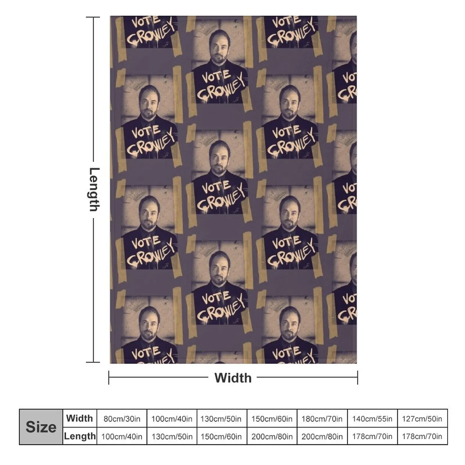 VOTE CROWLEY Throw Blanket warm winter christmas gifts Thins Cute Plaid Blankets