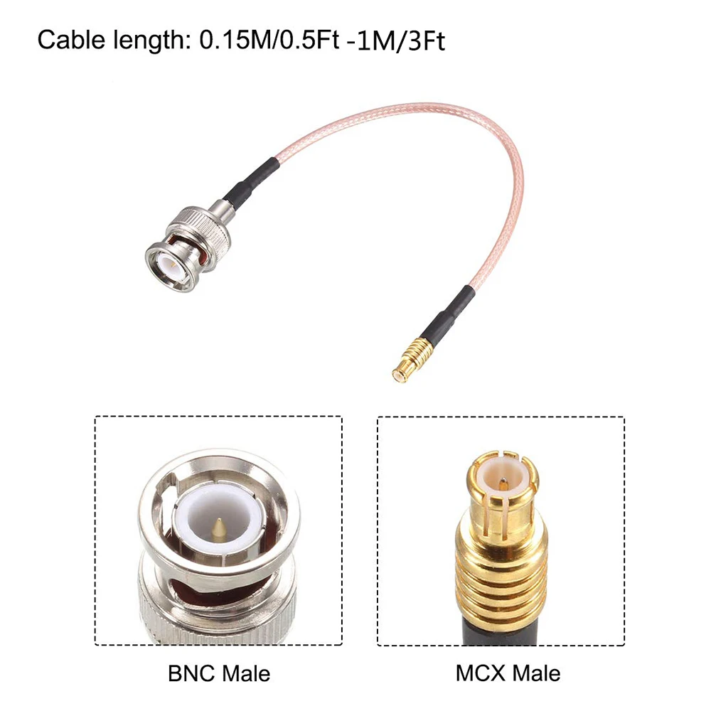 MCX Male plug straight to BNC Male Female RG316 Cable jumper RF Coax Cable