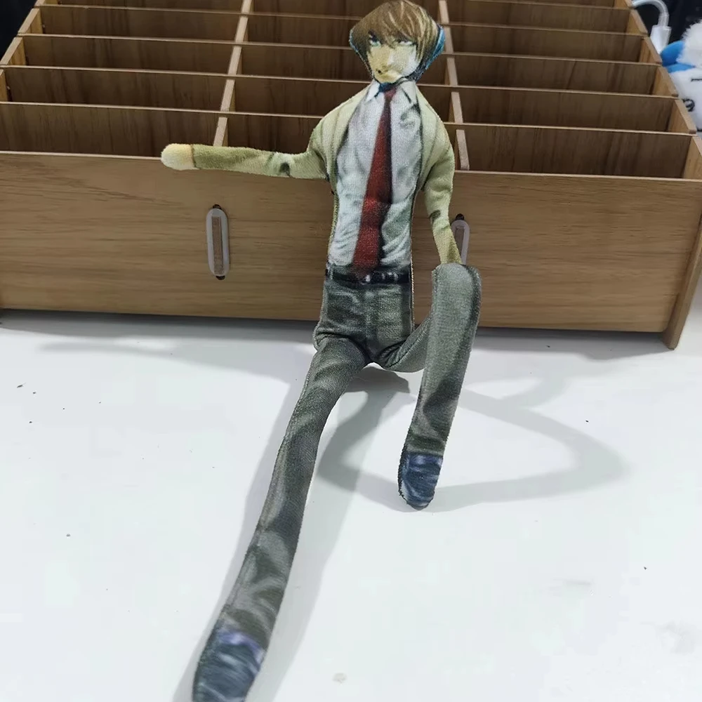 

Anime DEATH NOTE Yagami Light Cosplay Plush Cotton Stuffed Doll Mascot Slender Twistable Shape Room Abstract Model Decorations