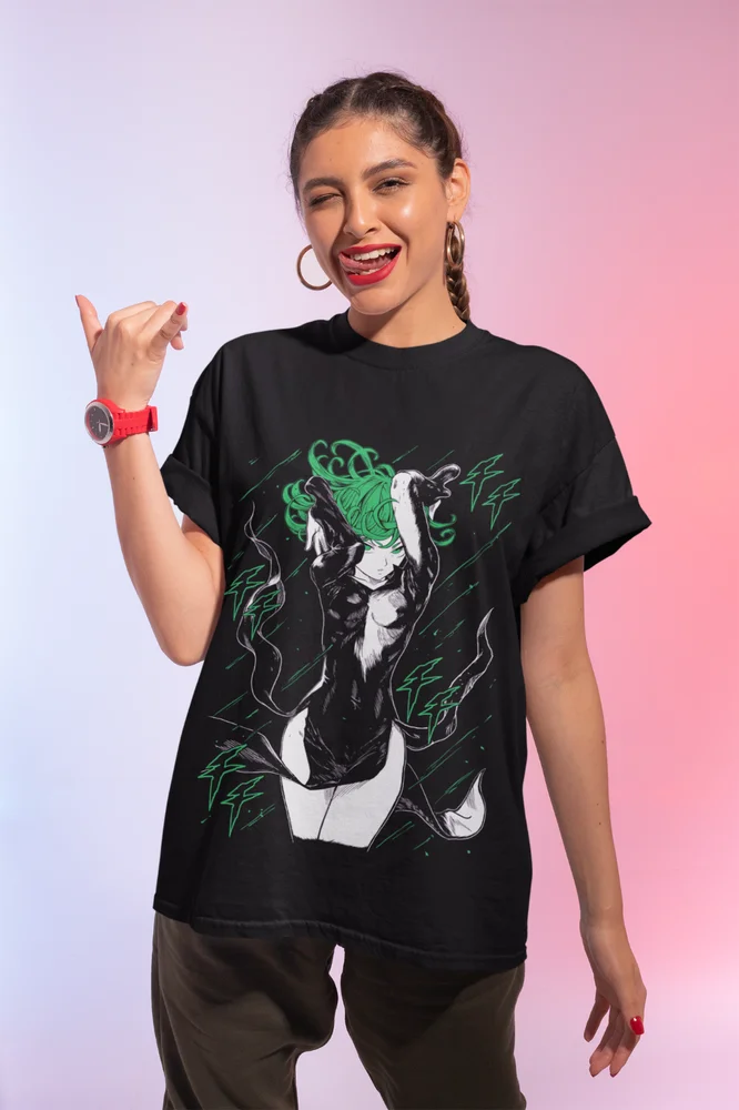 Tatsumaki T-shirt One punch Man Anime Manga Villain Kawaii Funny Gift Shirt