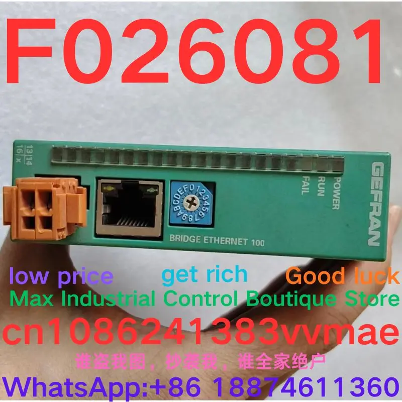 Second-Hand Test OK Ethernet Module F026081 R-ETH100 Network Device for IT & Software