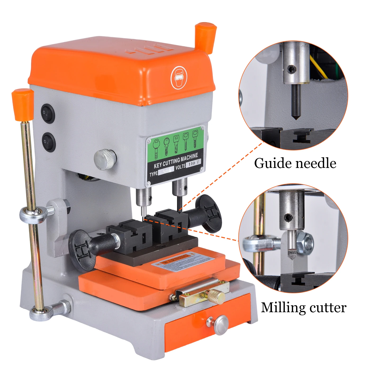 

Key Duplicator Machine 110V Key Cutter Tool Vertical Duplicating Machine for House Door Car Locksmith Tools Cutting Metal Object