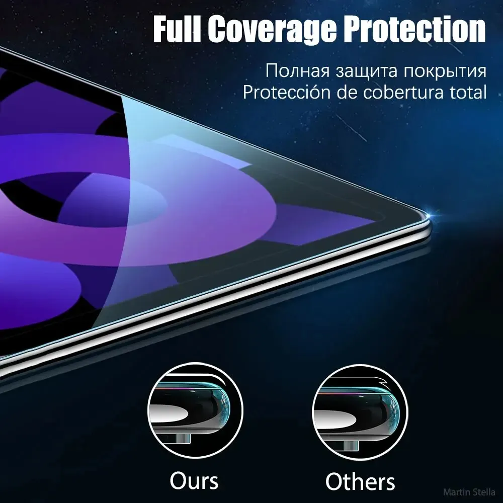 2 قطعة واقي للشاشة من الزجاج المقسى لجهاز iPad Air 5 4 Pro 11 12.9 Ipad 9th 10th 8th 7th 6th 5th Gen Mini 6 5 4 9.7 Film #3