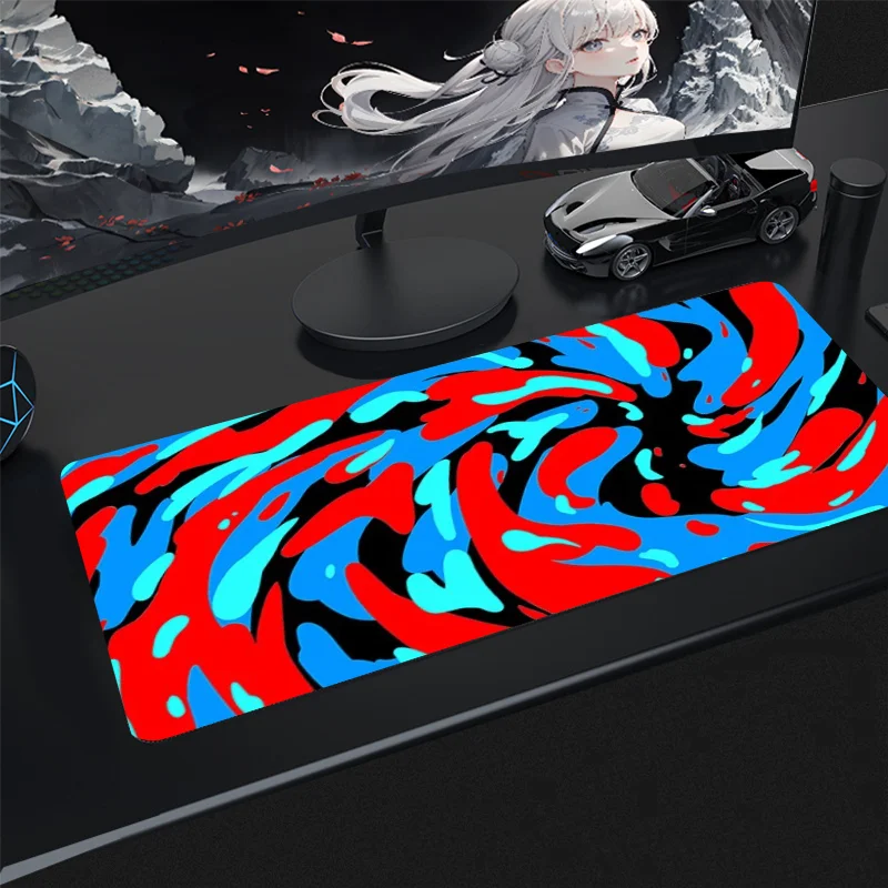 Gaming Accessiores Mousepad Strata Liquid Color Mausepad Xxl 900x400 Computer Speed Mouse Pad HD Print Gamer Keyboard Desk Mat