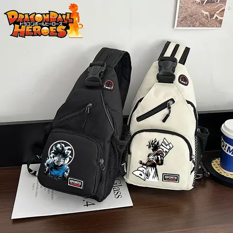 Dragon Ball Bröstväska Oxford Vattentät Ryggsäck med Stor Kapacitet Herr Goku Anime Figur Axelväska Multifunktionella Axelväskor 6 best sales Goku-ryggsäck - №3