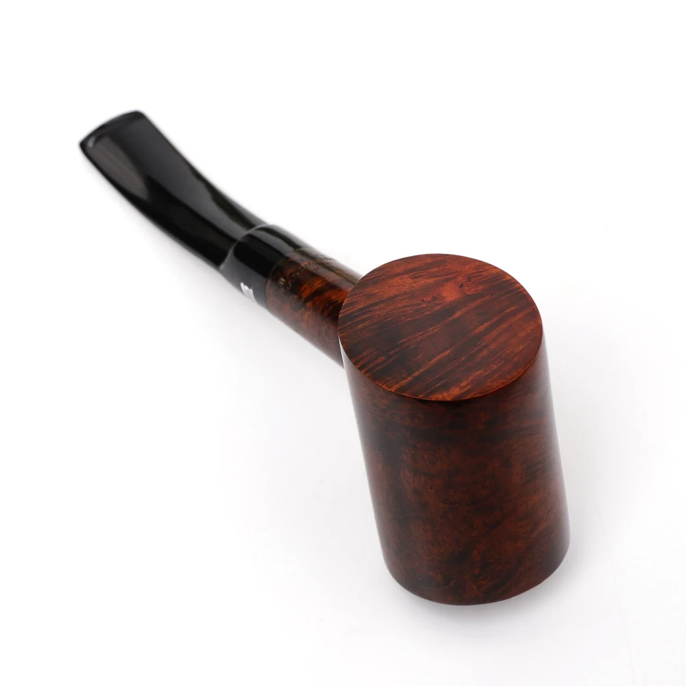 MUXIANG Briar Wood Hammer Shape Handmade Bent Stems Tobacco Pipe For Smoking 9mm Filters With 10 Pipe Smoking Accessory aa0275s