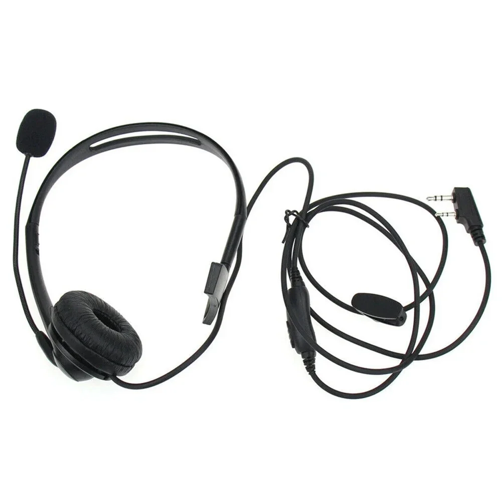 Two-way Radio Headset With Microphone For Walkie Talkie Microphone 2 Pin PTT Headphone Headset For Baofeng