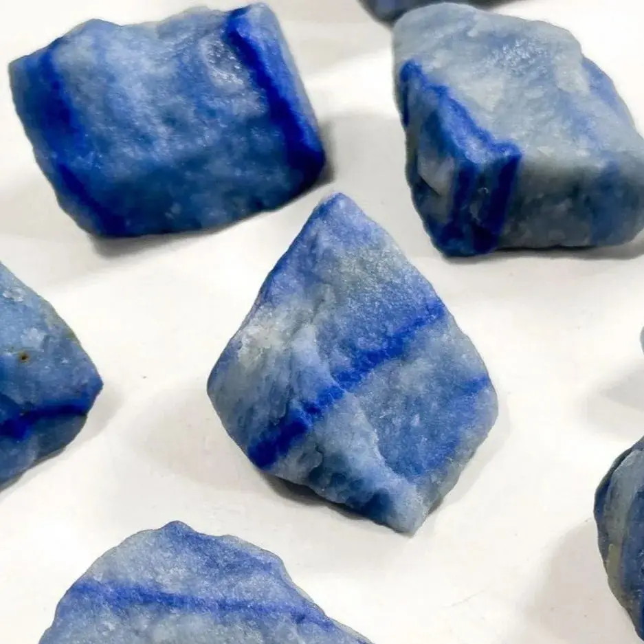 Raw Blue Aventurine Stone Natural Crystals and Stones -Energy Mineral Spiritual Specimen Home Decor