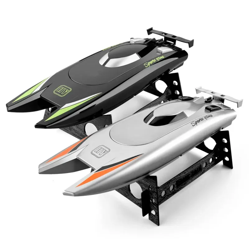 2.4G RC Boats 25KM/H High Speed Racing Boat 2 Channels Dual Motor Remote Control Boats for Kids Adult Racing Boat