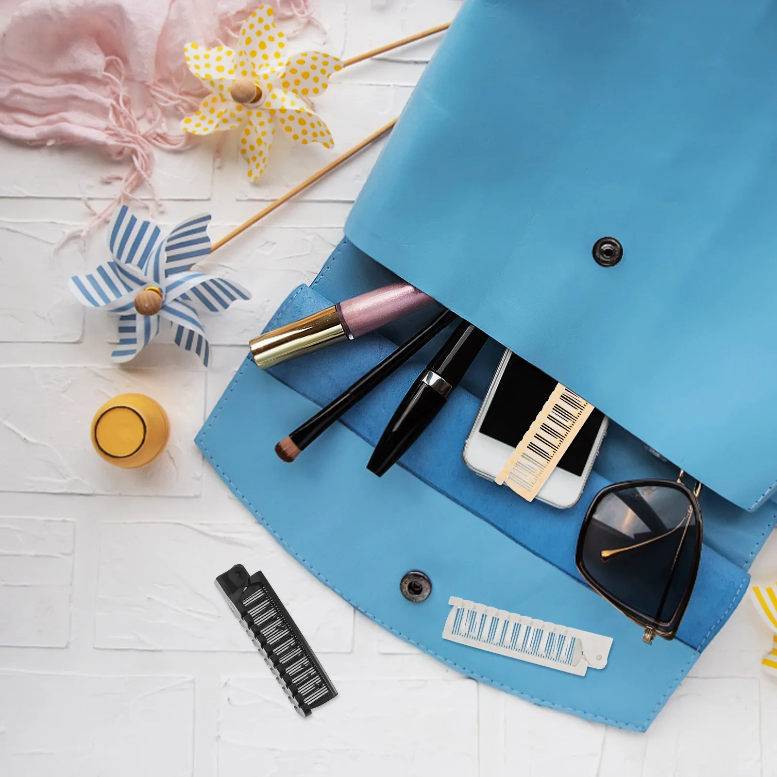 

30 шт. складная расческа для волос двойного назначения, антистатическая укладка, портативная дорожная карманная мини-щетка с широкими зубьями для женщин, мужчин и девочек