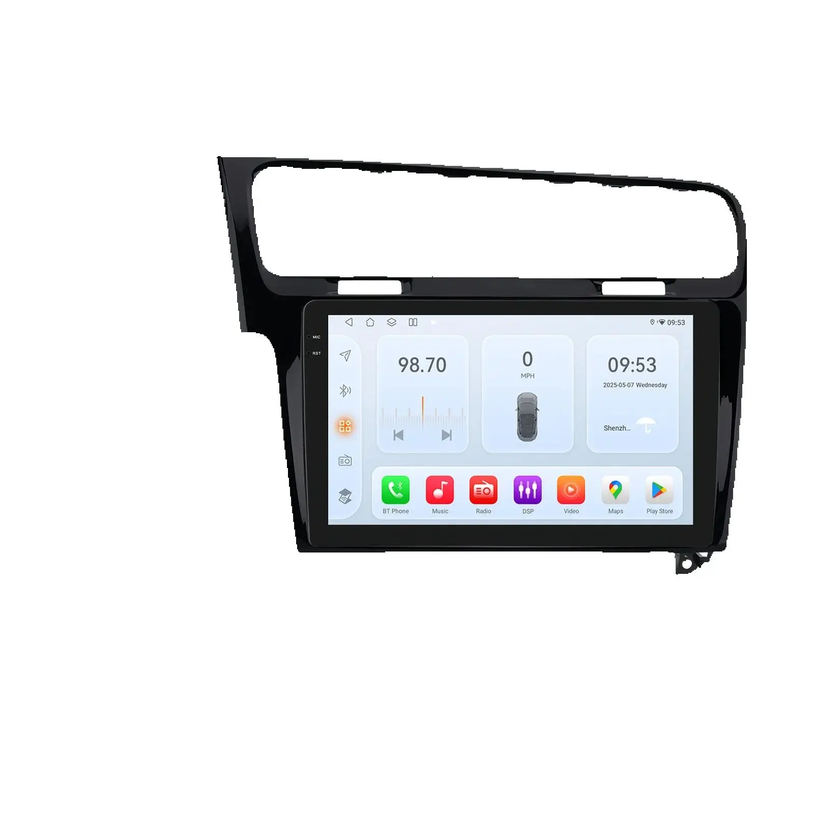 10.1 "Algpo 2Din Android Auto Autoradio voor Volkswagen VW Golf 7 2013-2017 Snapdragon 6115 GPS RDS DSP 4G BT CarPlay 360 ° CAM - afbeelding 2