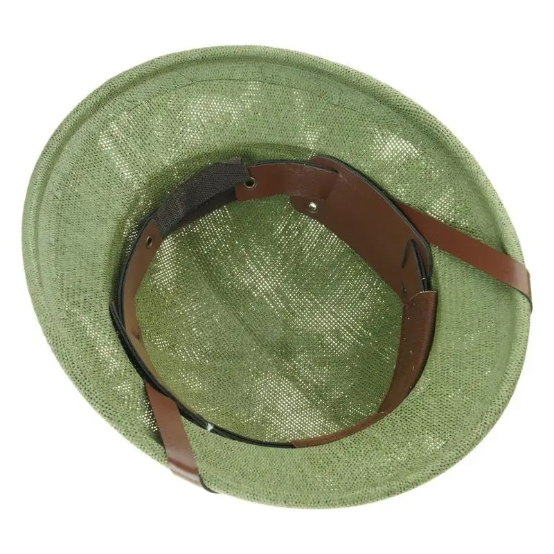 652F قبعة تنكرية أنيقة من القش، قبعة شمس قابلة للتنفس مع حزام منسوج للرجال والنساء والأطفال #3