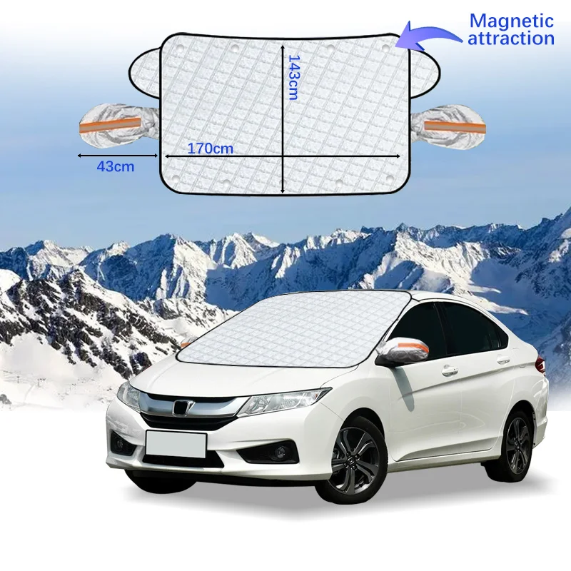 

Car Windshield Cover Magnet Winter Window Snow Shield Anti Frost Auto Front Window Snow Cover For Honda CITV