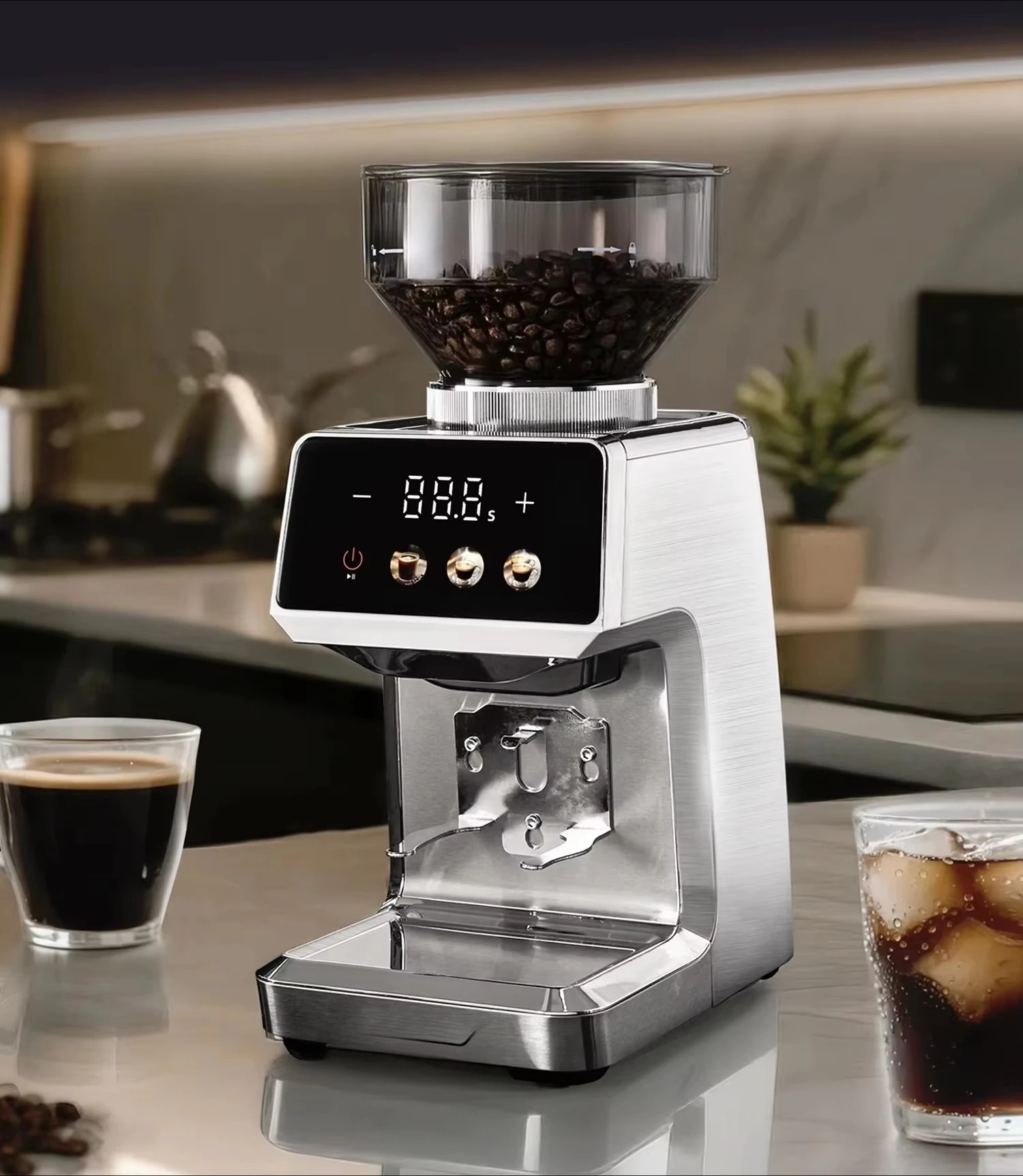 Electric Portable Coffee Grinder Stainless Steel Grinding Blade, Espresso 6