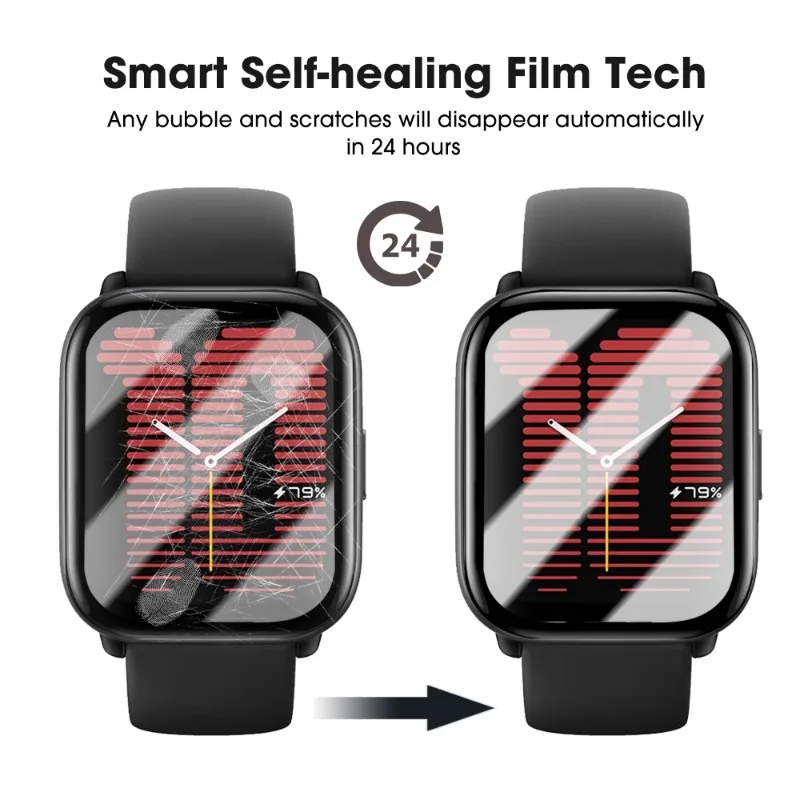 3D Curved Film for Amazfit Active Screen Protector Anti-scratch Protective Film for Amazfit Active Watch Accessories Not Glass