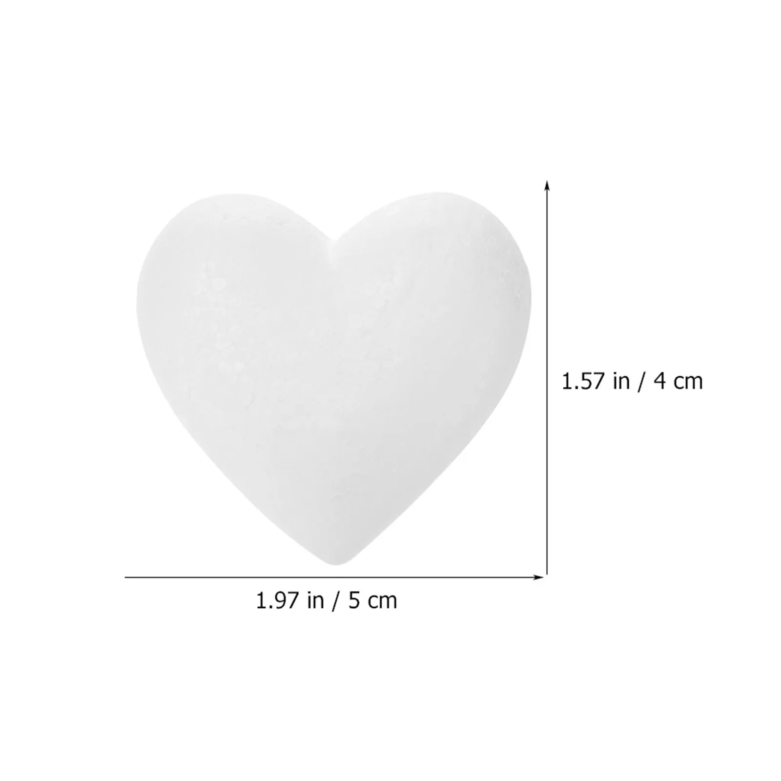 20Pcs Heart Shape Foam Balls DIY Wedding Craft Decorations Unfinished Blank Foam Balls for Party Decor Unfinished Foams Ball