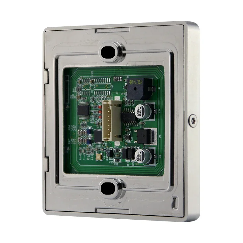 125khz,13.56mhz Ultra-thin Metal Password/Swipe RF Card Reader,RS485 RS232 TTL Level Interface Card ReaderUltra-thin metal touch