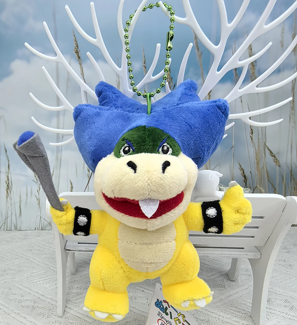 Super Mario Bros. Ludwig Koopa 4 "Peluche Chaveiro Pingente, 3D World Bowser's Fury Odyssey Saco de Brinquedo de Pelúcia Chaveiro charme