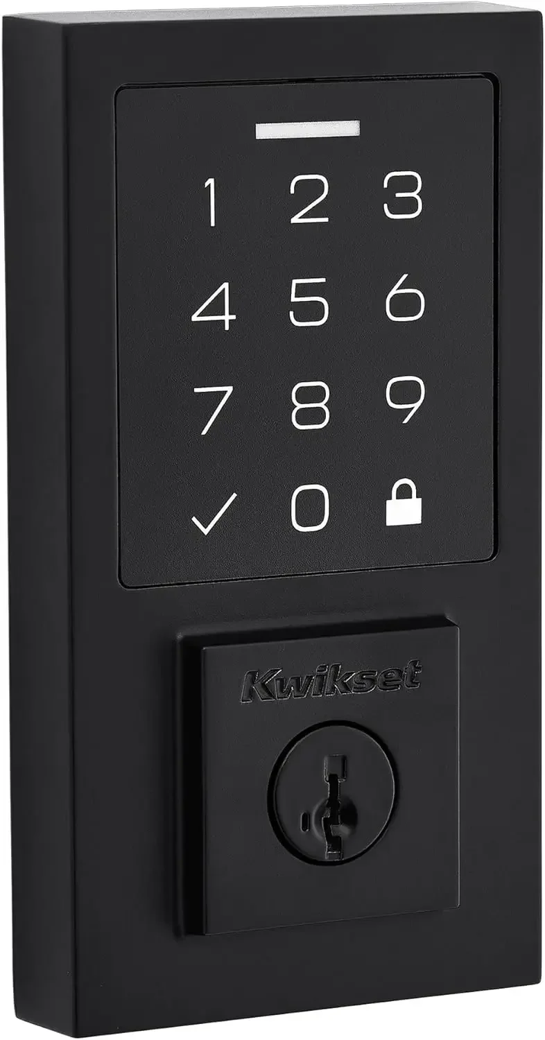 

SmartCode 270 Keyless Electronic Contemporary Touchpad Deadbolt, Auto Door Lock, SmartKey Re-Key Security, Matte Black | USA