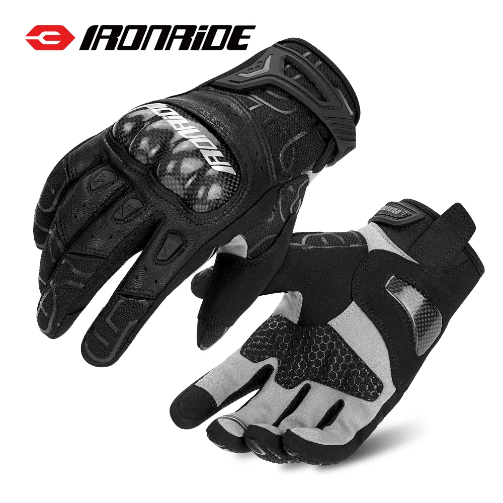

Мужские мотоциклетные перчатки, дышащие перчатки для летней езды, мотоциклетные перчатки с сенсорным экраном и полным пальцем, оборудование