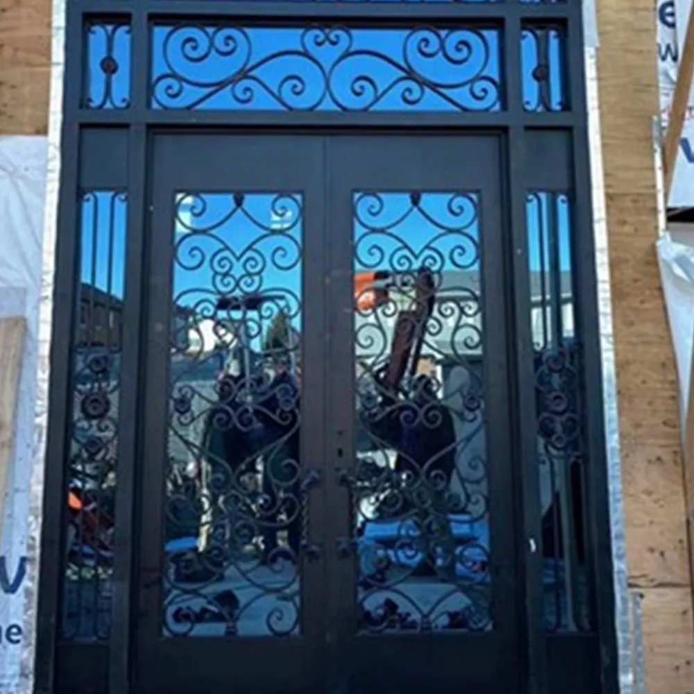 Entry Iron Doors Modern Design Glass China Manufacturer Suppliers