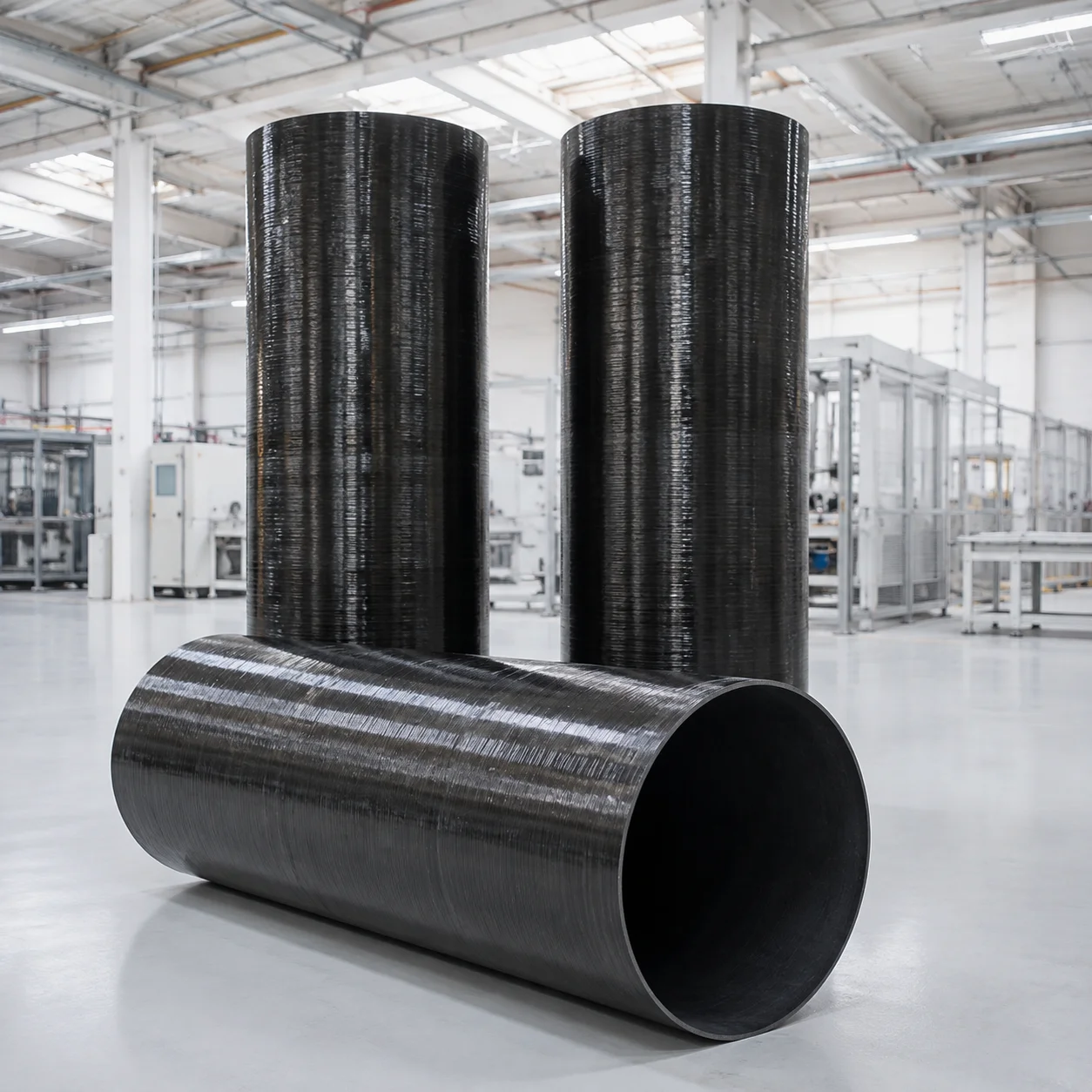 Extra Large Carbon Fiber Tubes for Oil Transport Carbon Fiber Popes in All Sizes Custzomied Carbon Fiber Factory