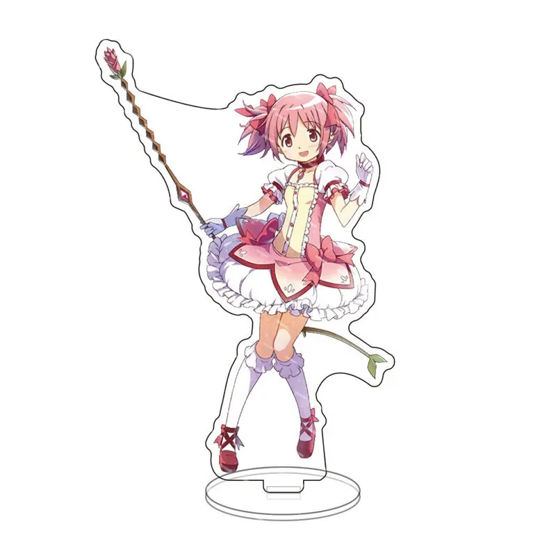 Anime Puella Magi Madoka Magica Hot Figures Kaname Madoka Tomoe Mami Cosplay Acrylic Stands Akemi Homura Model Plate Desk Decor