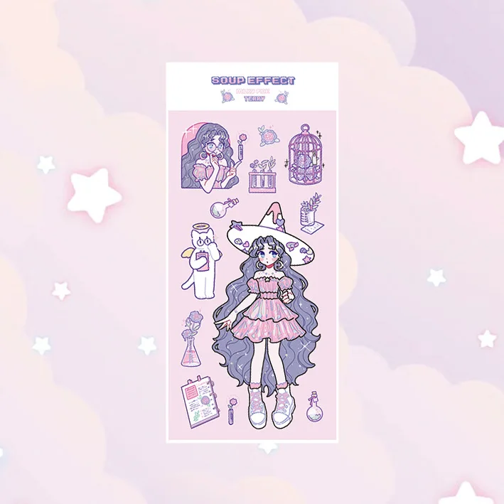 Goochelaar Lief Cool Meisje Sticker