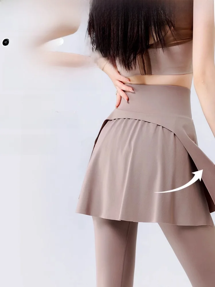 High Waist Thin Yoga Pants Women's Fitn Skirt Pants Breathable Casual Long Pants Tee Acetate Fiber 00% Summer Collection