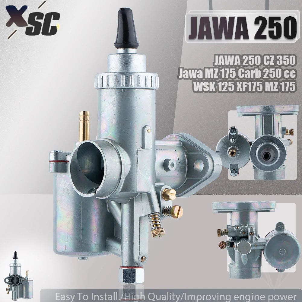 Klasyczny gaźnik motocyklowy Carb dla JAWA 350 250 CZ 350 gaźnik 6V XF250 XF 250 akcesoria motocrossowe Dirt pitbike