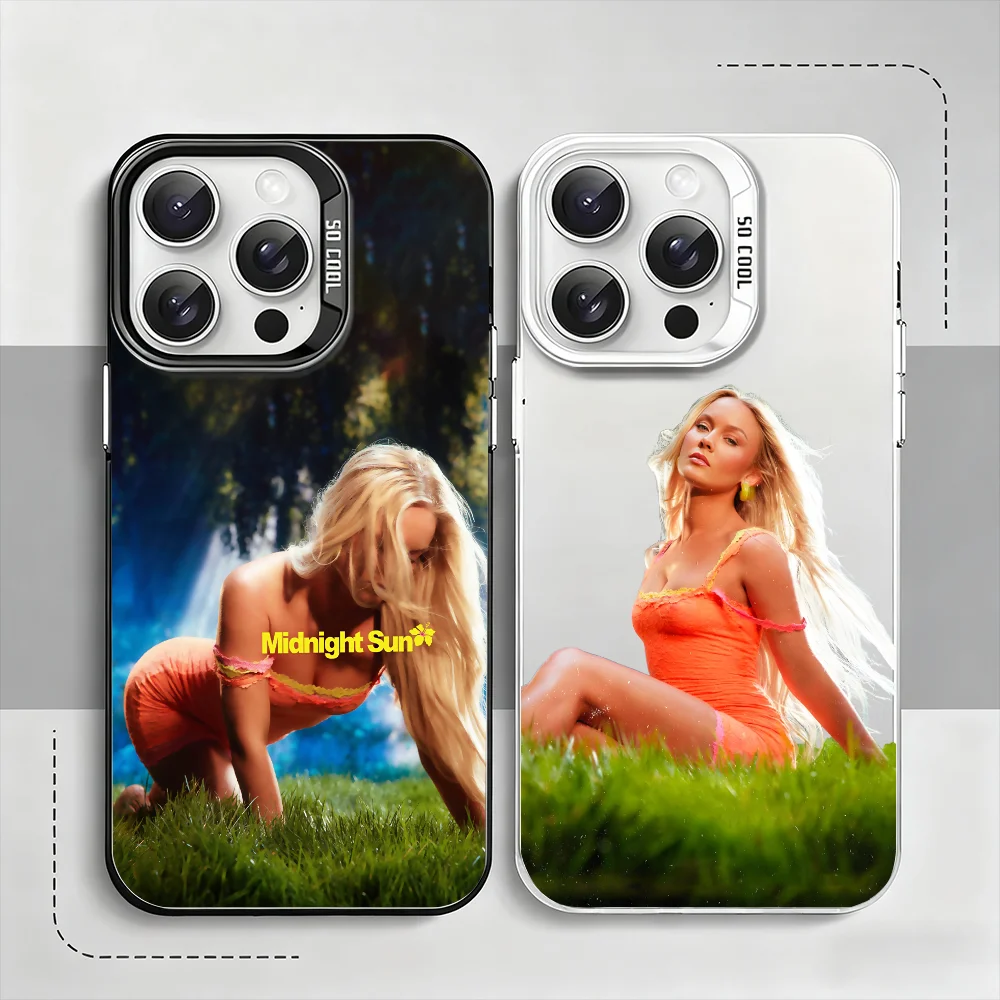 Cantor zara larsson meia-noite sol caso de telefone para iphone 12 11 13 14 15 16 17max pro plus mini capa protetora cor imd