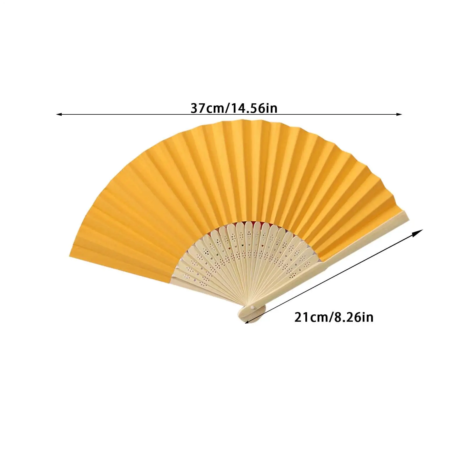 Hand Held Fan Paper Folding Fan Party Decorative New Fashionable Simple Decorative Blank Folding Fans Candy Colored Can DIY Fan