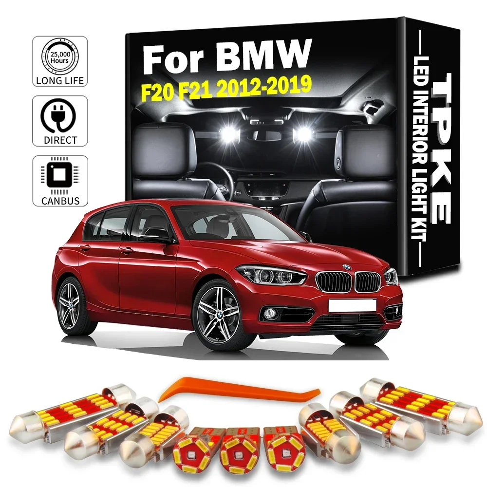 7 peças para bmw série 1 f20 f21 116 118 120 125 135 2012 2013 2014 2015 2016 2017 2018 2019 lâmpadas led kit de luz de leitura interior
